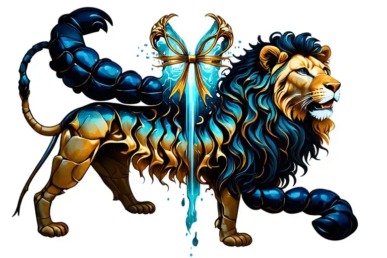 Waterfall Scorpio Lion Aquarius Bow And