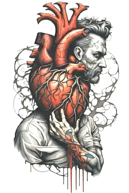 Man With Broken Heart Intertwined Dark