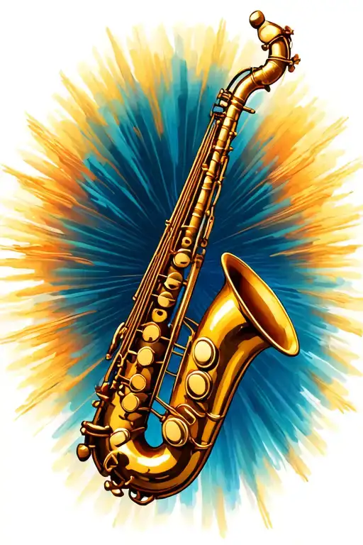 Saxophone Healing Rays Beaming