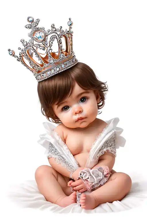 Sissy Adult Baby Tiara Princess Crown With Diaper Fetishist Meant