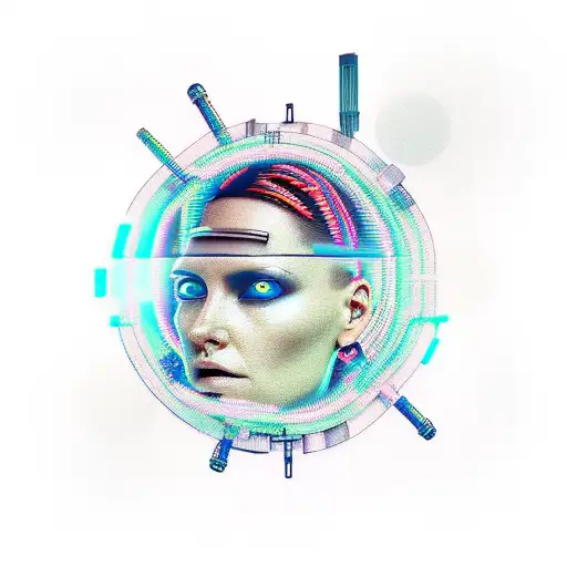 A Cyberpunk Face