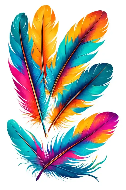 Indian Feathers On The Beach Vibe