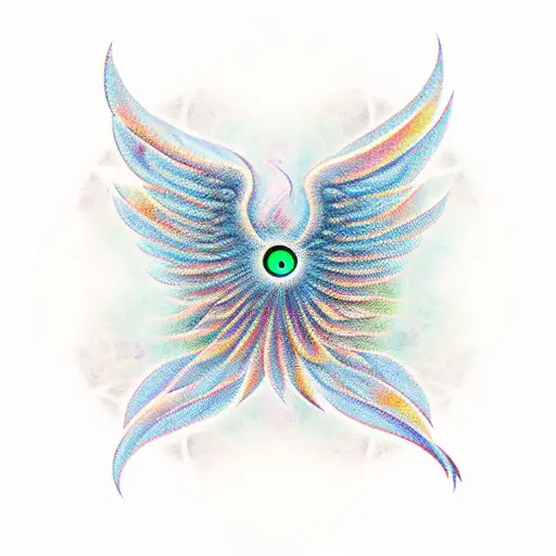 Phoenix Wrapped Into A Empty Circle