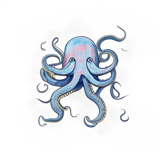 Giant Octopus Taking Down Tug Boat