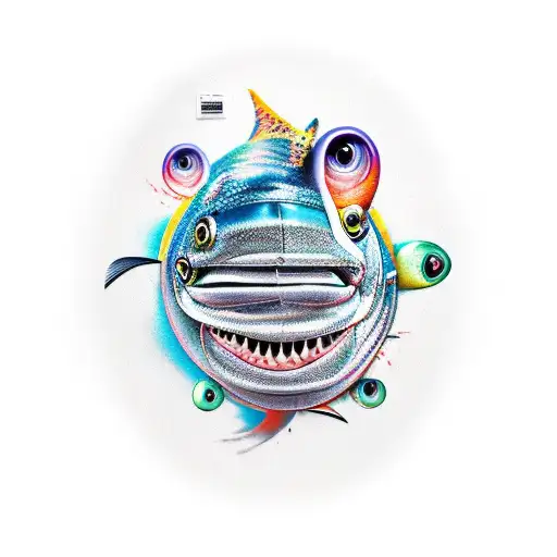 Long Thing Tuna Fish Colored