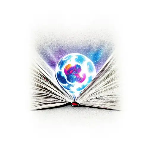 Open Book With Magic Rising Out