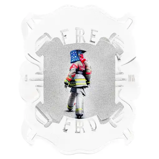 Fire Fighter Tribute Thin Red Line Flag