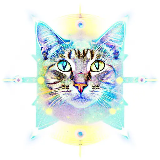 Constellation Of Virgo Shown As A Reflection Within The Eye Of A Cat