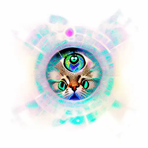 Constellation Of Virgo Shown As A Reflection Within The Eye Of A Cat