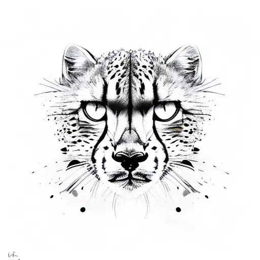 Cheetah In Modern Line