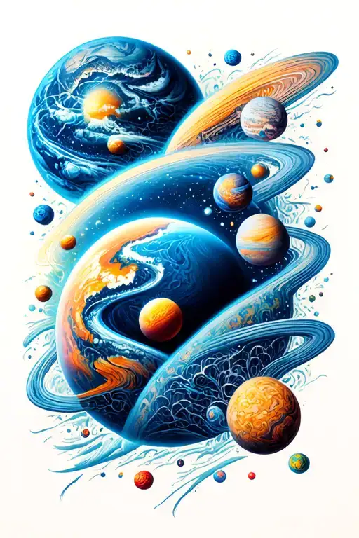 Crochet And Planet Surrounded