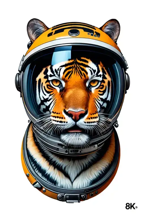 Tiger In A Space Helmet