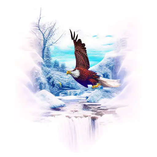 Lasy Waterfall Eagle