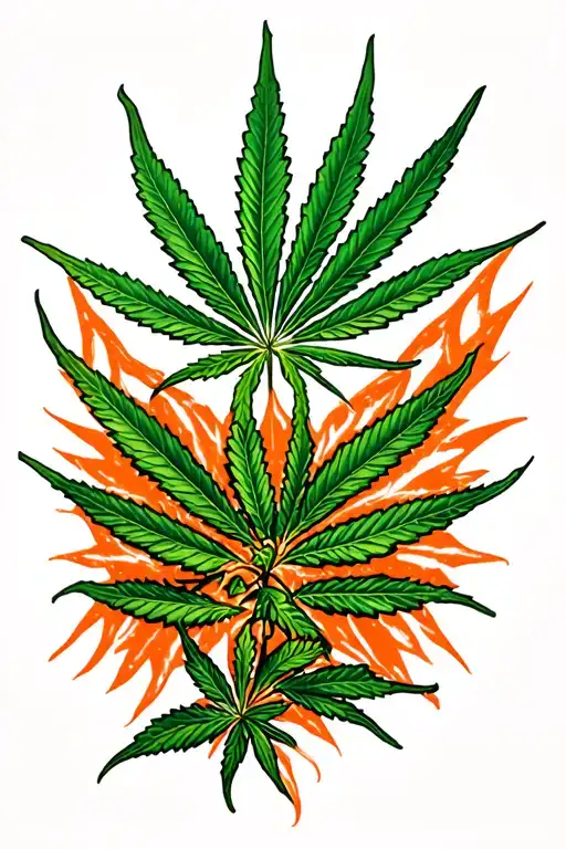 Stylish Cannabis Leaf