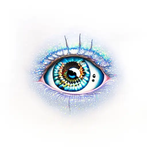 Male Blue Eye With Sparkles