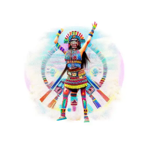 Aztec Girl Full Body