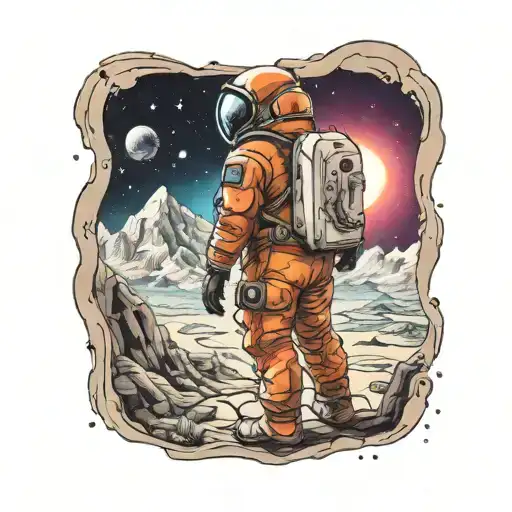 Astronaut Lost On Alien Planet