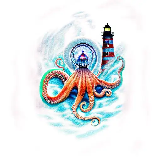 Lighthouse With Octopus Tentacles