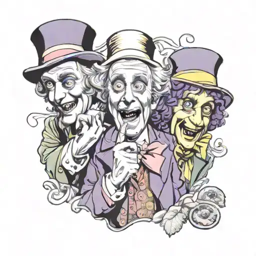 Hear No See No Speak No Evil Willy Wonka Inspired