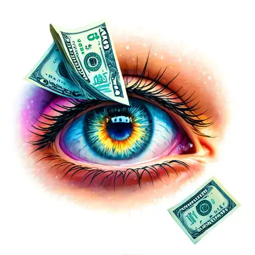 Money Inside Of Eye