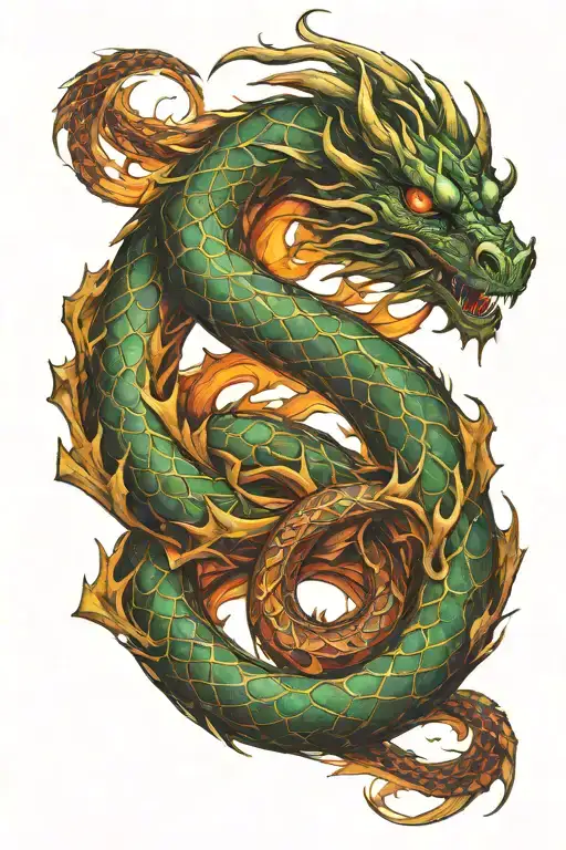 Dragon Shaped Like Infinity Symbol