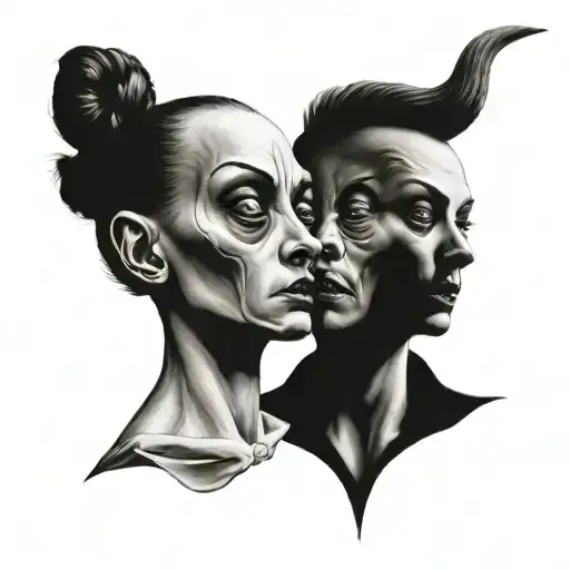 Siamese Twin Head Cousue Creepy Monster
