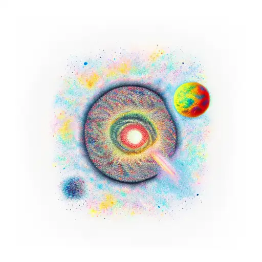 A Creativity Men With The Galaxy Inside Of Him