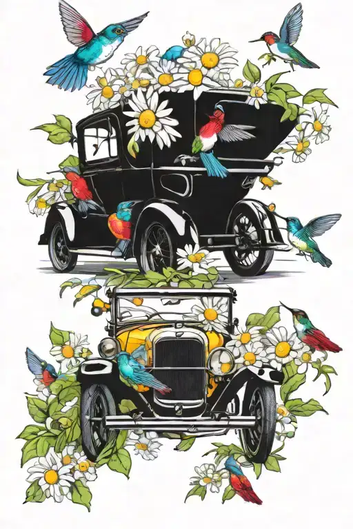 Hummingbirds And Model-t Car And Daisies And Gardening And Welding And Cooking And Painting