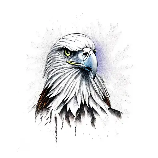 Eagle Spreading Wings Wide