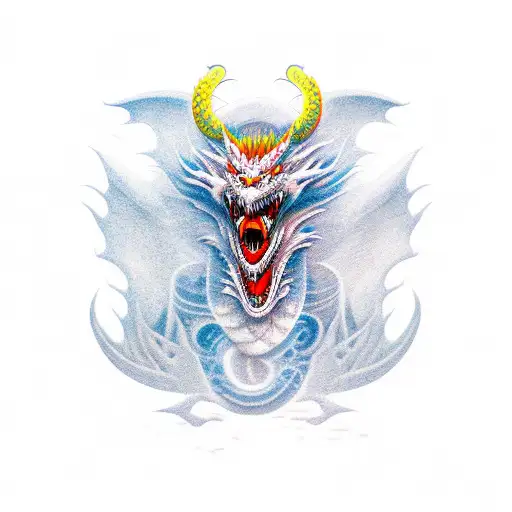 Dragon Samurai Fire Red Colour