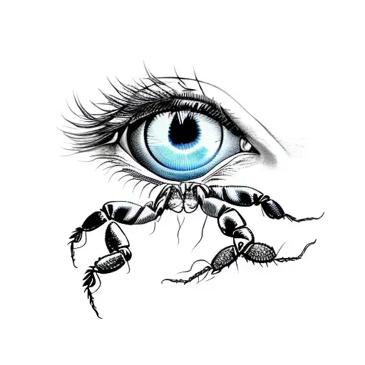 An Eye In Which A Scorpion And From The Tail Of A Scorpion Flows Poison Like A Tear