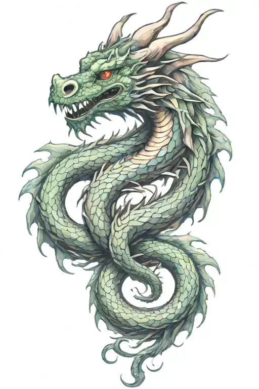 Dragon With Grafitmi Spray Paint