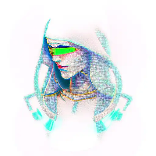 Cyberpunk Woman Night City Sleeve