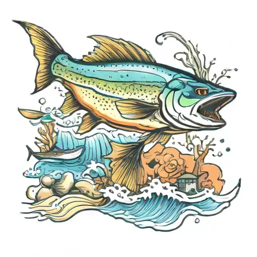 Salt Water Fishing In Texas Color