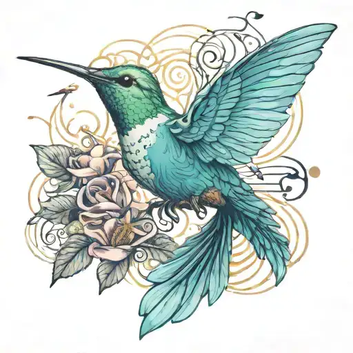 Humming Bird Who Is Humming Music Notes