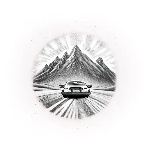 Car Lost Road Mountain