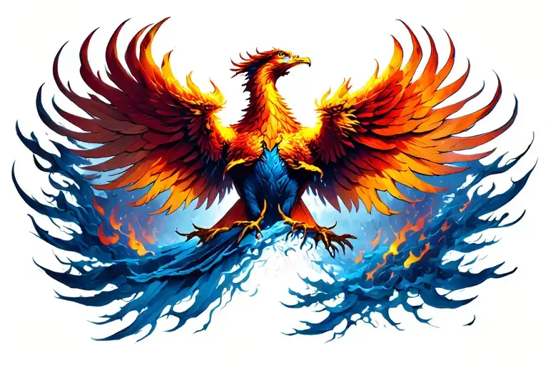Chest Phoenix Rising From Ashes