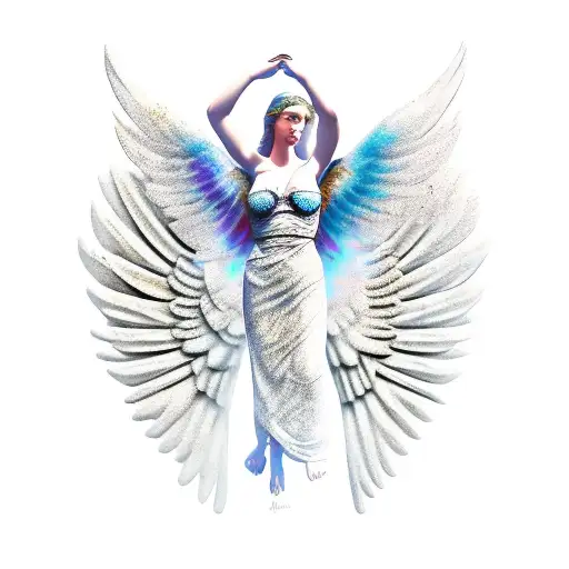 Roman Greek Angel With Wings