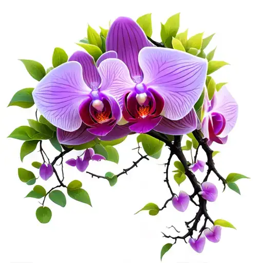 Orchid Vine Wrapping Tree Branches