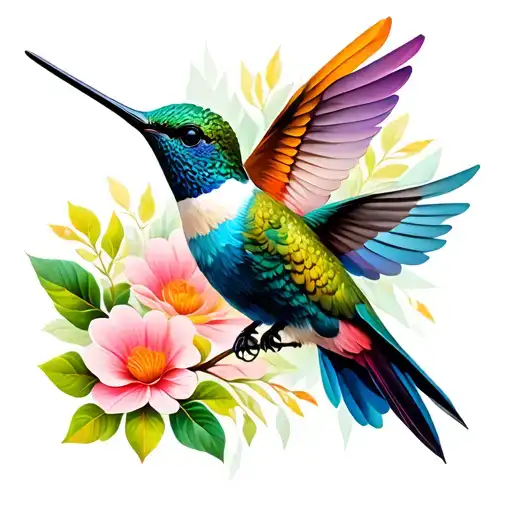 Hummingbird Made From Quilts