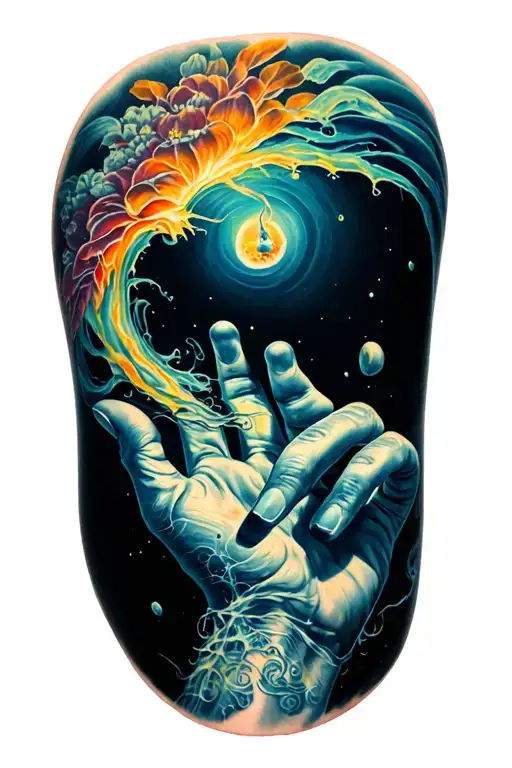 Sinking Hand Reaching