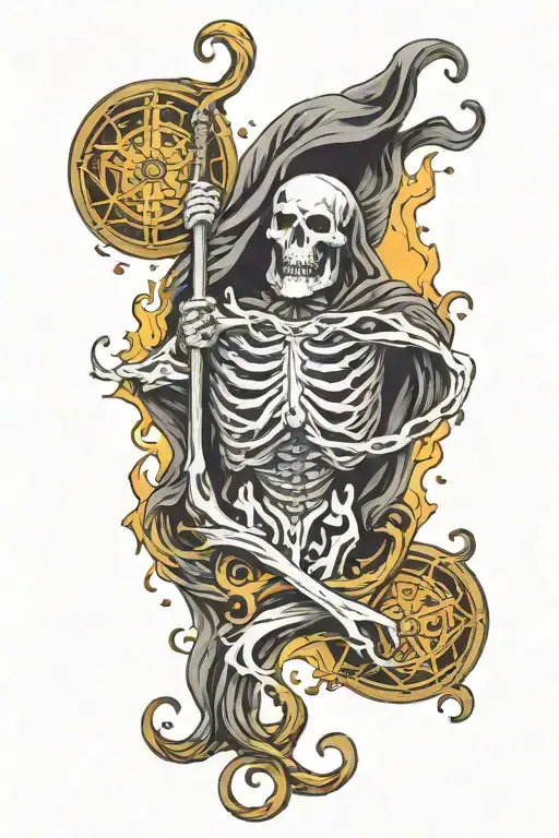 Reaper Death Seal Supernatural Strong Power Glowing