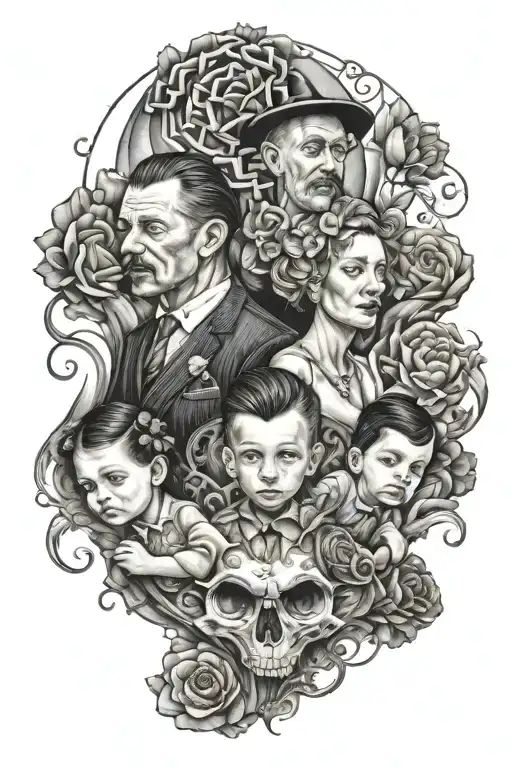 Family Of 2 Adults And 2 Children