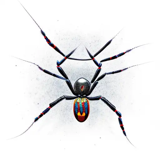 Spider With Illusion For Its Body