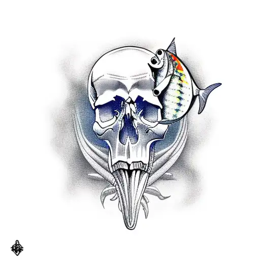 Skull And Fish