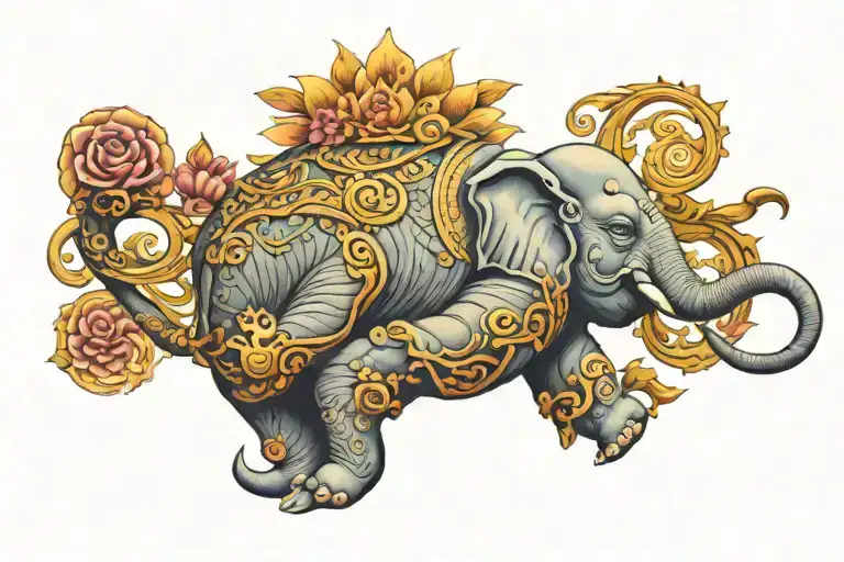 Buddha 6 Arms Elephant