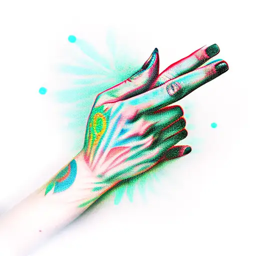 Fan With Female Hand