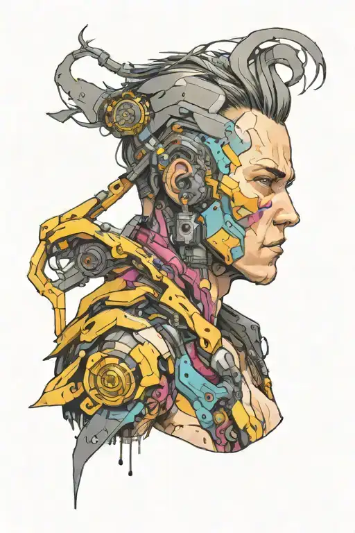 Ripped Shoulder Cyberpunk