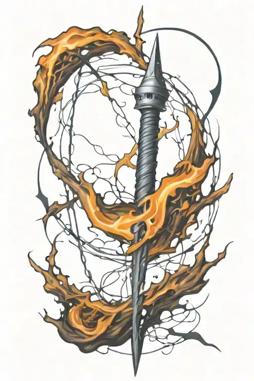 Electricity Circling Spear