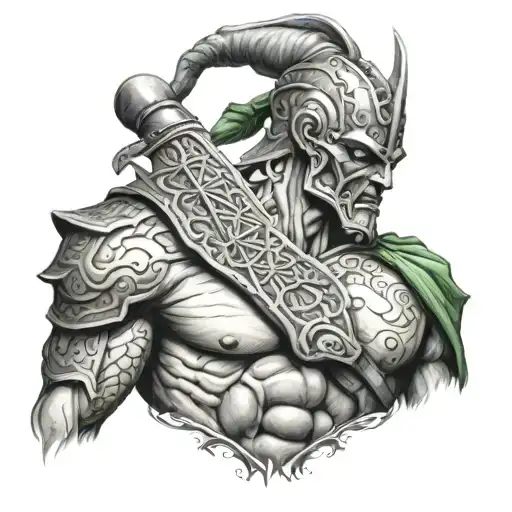 Lymphoma Represented By A Warrior